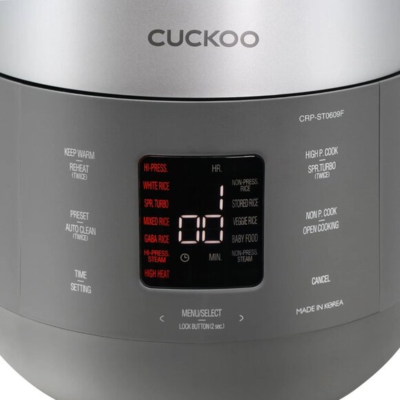 Cuckoo 6-Cup Twin Pressure Smart Multifunction Rice Cooker Digital Lcd Display - Picture 6 of 6